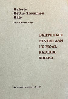 Bertholle, Elvire-Jan, Le Moal, Reichel, Seiler