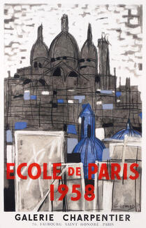 Affiche Ecole de Paris, galerie Charpentier, 1956