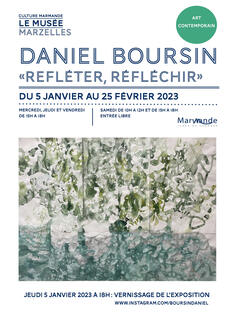 Daniel Boursin affiche exposition solo Musée Marzelles, Marmande