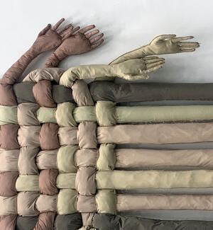 Otilia Boeru, Attention People, textile, detail