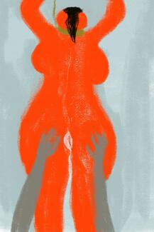 Louise Tilleke, peinture sur tablette, 24 x 18 cm 