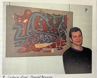 DANIEL BOURSIN portrait exposition 1993