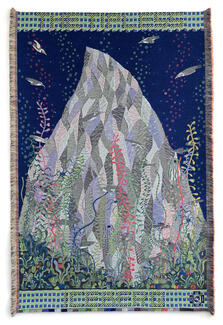 Koen Taselaar, The Tipless Iceberg, 2021, Jacquard wowen, 260x170 cm