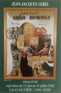 Jean-Jacques Lebel, visuel pour l'exposition galerie 1900-2000