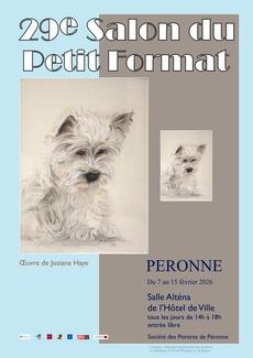 affiche du 29e salon du petit format 2026 - du 7 au 15 février