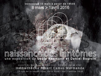 flyer expo. naissance des fantômes, 2016 