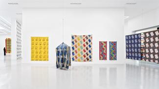 Vue de l'exposition Claude Viallat : sa Forme a soixante ans. 1966 - 2026. Ceysson & Bénétière, Saint-Étienne © Cyrille Cauvet