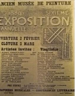 affiche exposition des XX 1889