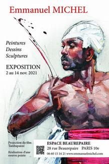 affiche exposition Emmanuel Michel Paris 2021 affiche exposition Emmanuel Michel Paris 2021