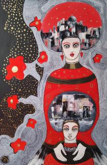 Mariane Mazel, Poupées Russes, 50 x 73 cm Mariane Mazel, Poupées Russes, 50 x 73 cm