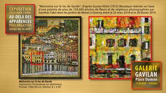 "Malcesine sur le lac de Gardeâ, dâaprès Gustav Klimt (1913) Mosaïque réalisée sur base d'une palette de plus de 150.000 photos de fleurs et de végétaux photographiés par Gauthier Fabri dans les jardins de Monet à Giverny entre le 23 mars 2018 et le 28 février 2019. "Malcesine sur le lac de Gardeâ, dâaprès Gustav Klimt (1913) Mosaïque réalisée sur base d'une palette de plus de 150.000 photos de fleurs et de végétaux photographiés par Gauthier Fabri dans les jardins de Monet à Giverny entre le 23 mars 2018 et le 28 février 2019.