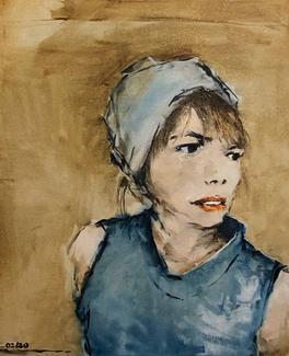 Gabriel Schmitz - Looking for Barbara Loden - Huile sur toile Gabriel Schmitz - Looking for Barbara Loden - Huile sur toile