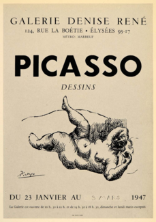 Picasso, dessins, galerie Denise René, 1947 Picasso, dessins, galerie Denise René, 1947
