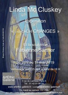 Exposition de Linda Mc Cluskey et Fabienne Sanner du 25 avril au 11 mai 2019 Exposition de Linda Mc Cluskey et Fabienne Sanner du 25 avril au 11 mai 2019
