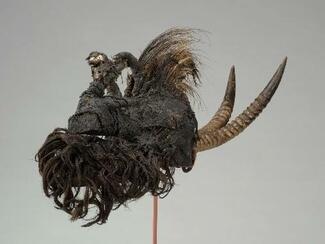 Kómó Society Helmet Mask (Kómókum). Manding or Minianka region (Mali or Guinea). Early 20th century. Kómó Society Helmet Mask (Kómókum). Manding or Minianka region (Mali or Guinea). Early 20th century.