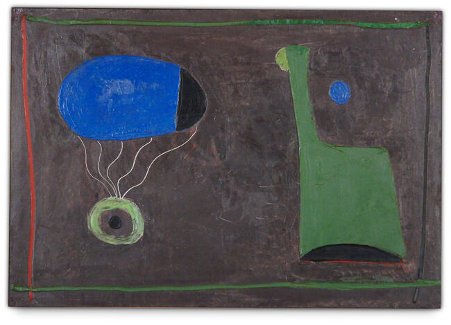 still life with bottles. live nature, 1961