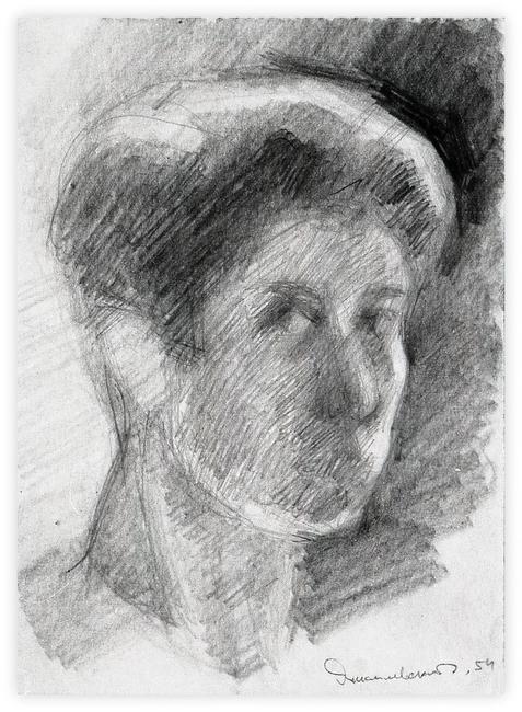 self-portrait, 1954