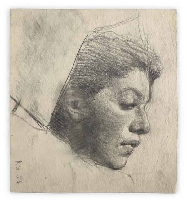toma sleeping, 1956