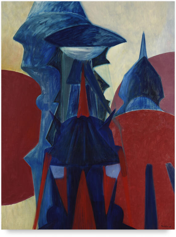 Catalogue raisonné, Henri Maccheroni, Bleus et rouges - 1968