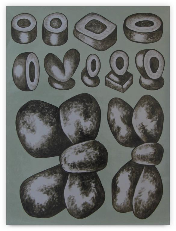 Catalogue raisonné, Jean-Paul Thaéron, Peinture série de 13 toiles 2007 - 2008 (6)