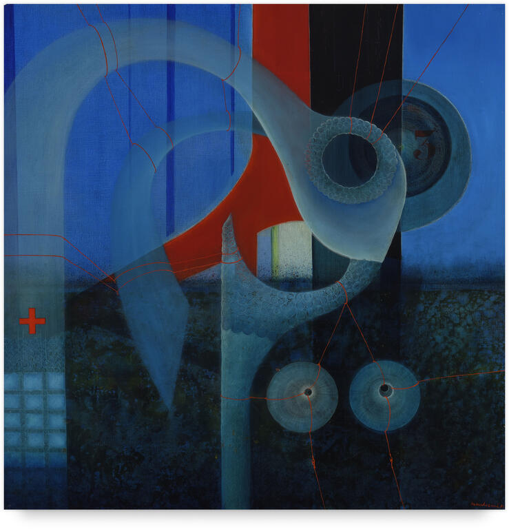 Catalogue raisonné, Henri Maccheroni, Bleus et rouges - 1971
