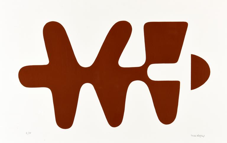 Catalogue raisonné, Catalogue raisonné de Jean Legros, Pochoir Signe de terre (marron foncé), 1973