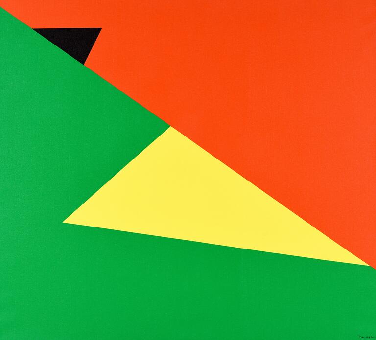 Catalogue raisonné, Jean Legros, Composition sans titre aux triangles, 1974