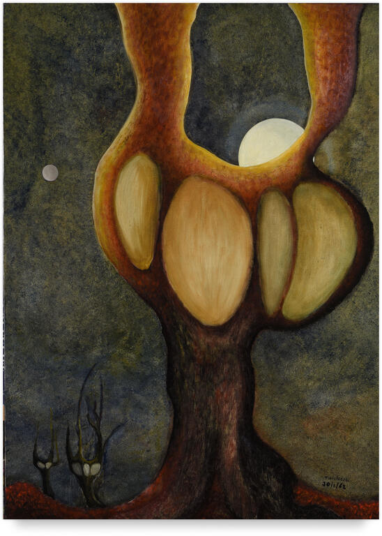 Catalogue raisonné, Henri Maccheroni, L'Arbre, Série "Les Mondes inachevés" - 1962