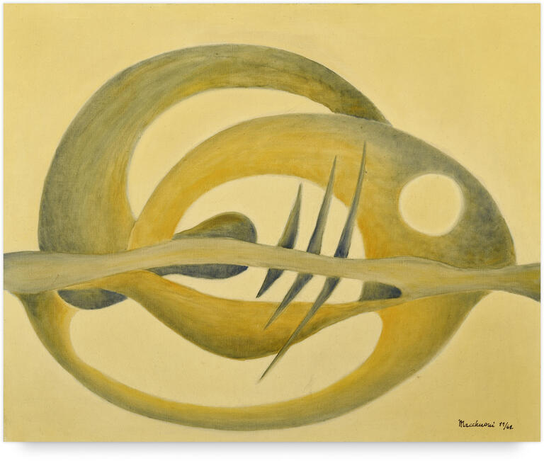 Catalogue raisonné, Henri Maccheroni, Le poisson, Série "Les Mondes inachevés" - 1962