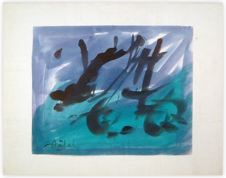 Catalogue raisonné, Edgar Stoëbel, abstract calligraphic — 