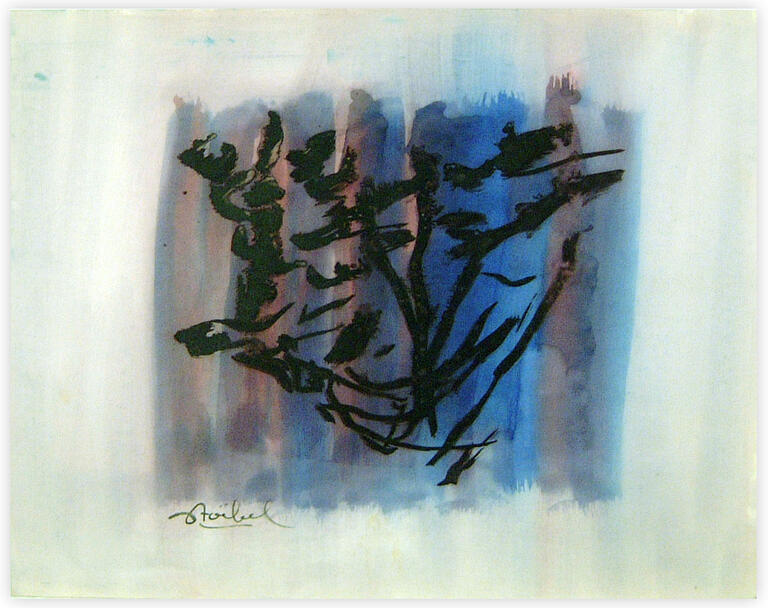 Catalogue raisonné, Edgar Stoëbel, abstract calligraphic — 