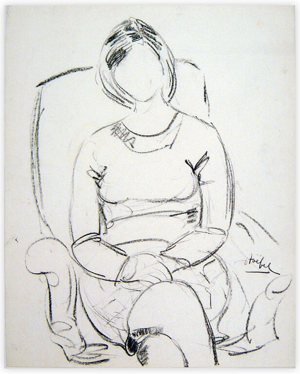 Catalogue raisonné, Edgar Stoëbel, "femme assise" — 