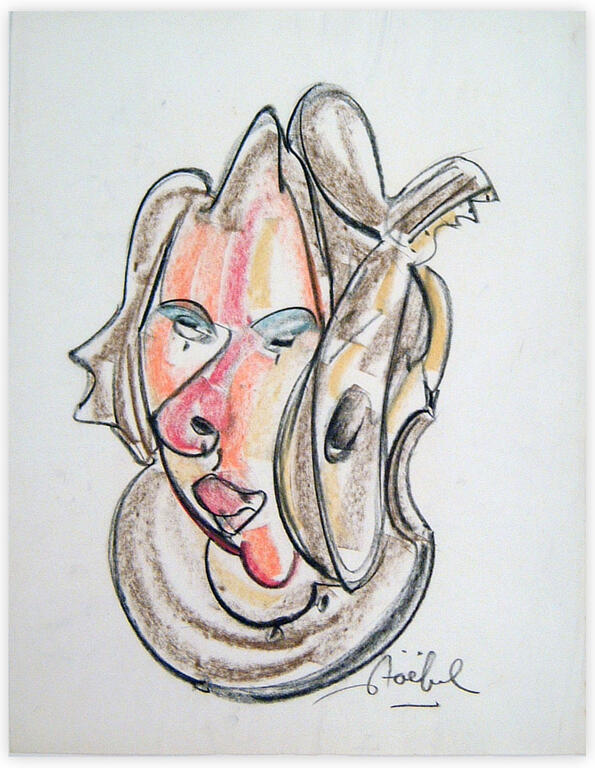 Catalogue raisonné, Edgar Stoëbel, (compositeur ?) "clown et son instrument" "musique" — 