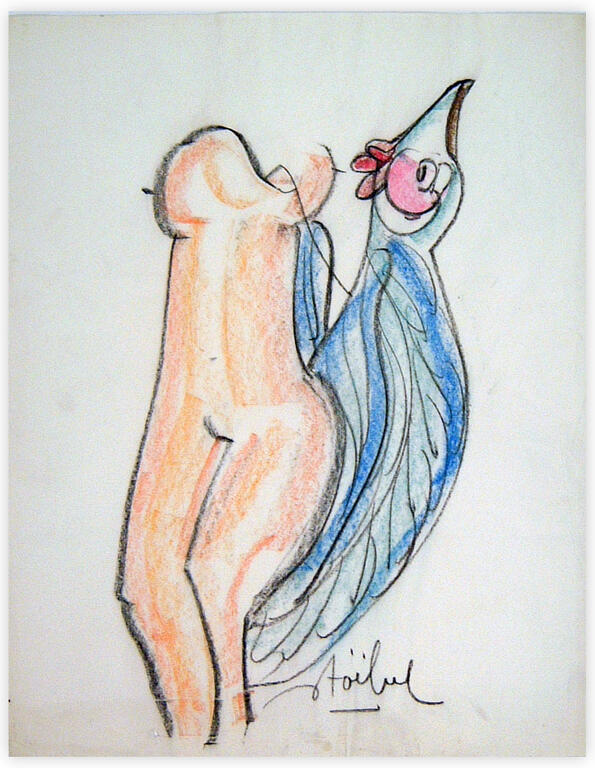 Catalogue raisonné, Edgar Stoëbel, "Femme et l'oiseau" — 