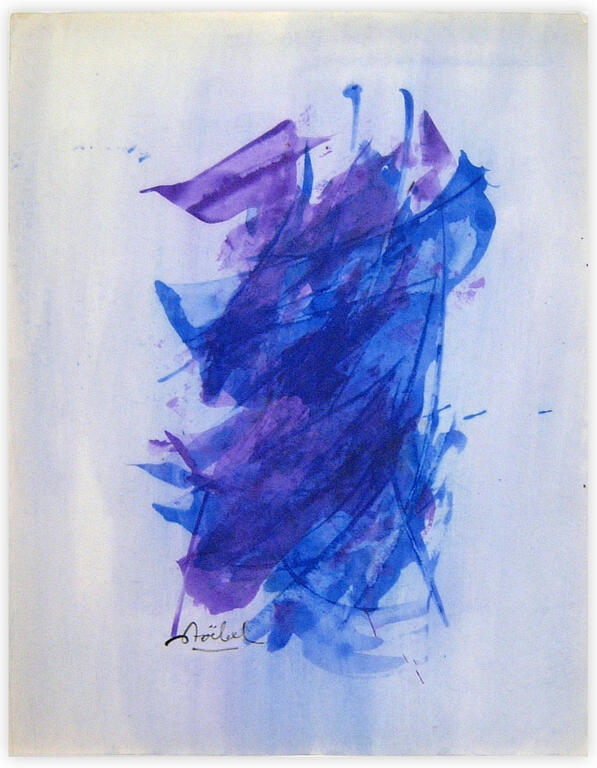 Catalogue raisonné, Edgar Stoëbel, abstract calligraphic — 