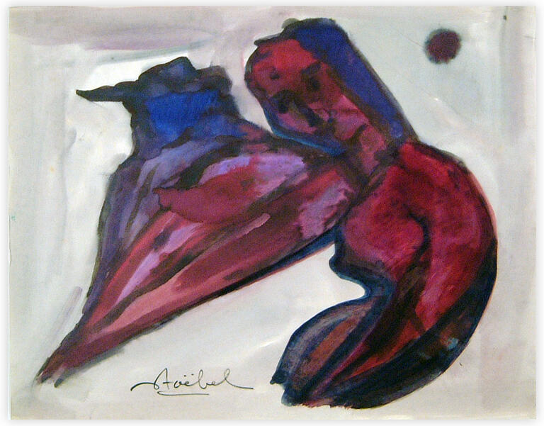 Catalogue raisonné, Edgar Stoëbel, "femme et l'oiseau" — 