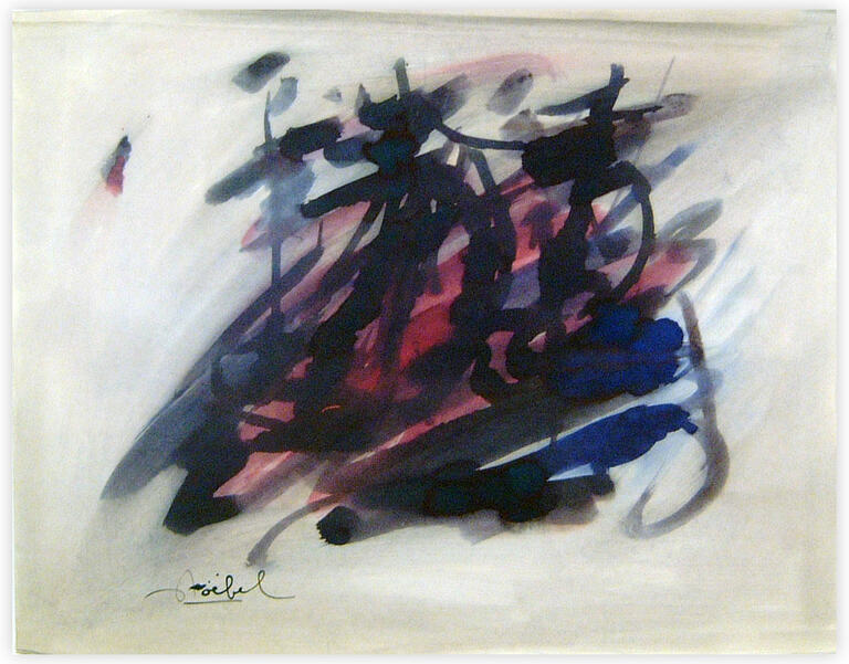 Catalogue raisonné, Edgar Stoëbel, abstract calligraphic — 