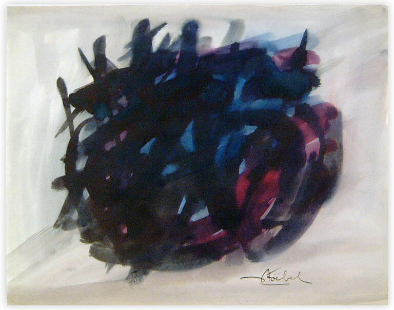 Catalogue raisonné, Edgar Stoëbel, abstract calligraphic — 