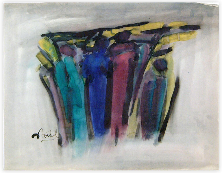 Catalogue raisonné, Edgar Stoëbel, abstract people — 