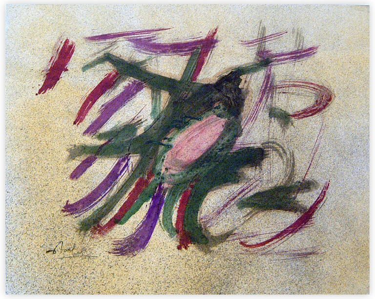 Catalogue raisonné, Edgar Stoëbel, + aéro - abstract calligraphic — 