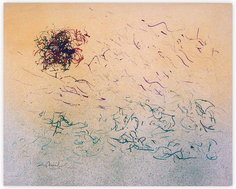 Catalogue raisonné, Edgar Stoëbel, + aéro - abstract calligraphic — 