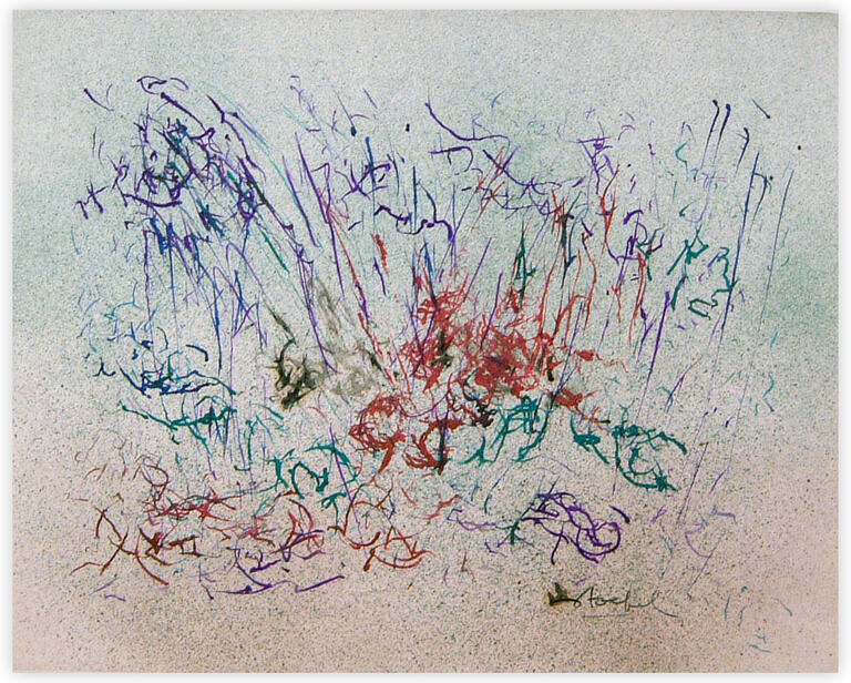 Catalogue raisonné, Edgar Stoëbel, + aéro - abstract calligraphic — 