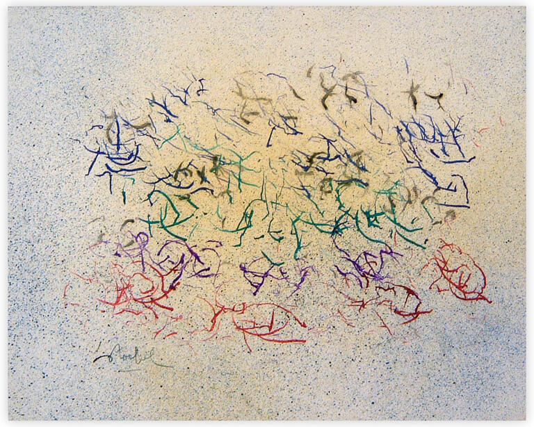 Catalogue raisonné, Edgar Stoëbel, + aéro - abstract calligraphic — 