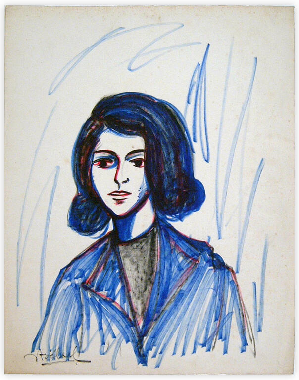 Catalogue raisonné, Edgar Stoëbel, portrait femme (en buste) — 