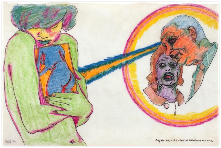 Catalogue raisonné, Jean-Jacques Lebel, Lady Bird tells L.B.J. about the White House's new maid - 1963