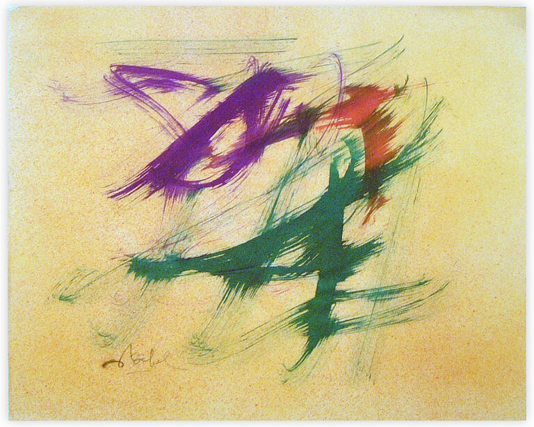 Catalogue raisonné, Edgar Stoëbel, + aéro - abstract calligraphic — 