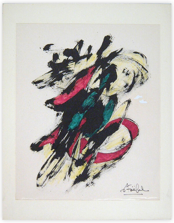 Catalogue raisonné, Edgar Stoëbel, abstract calligraphic — 