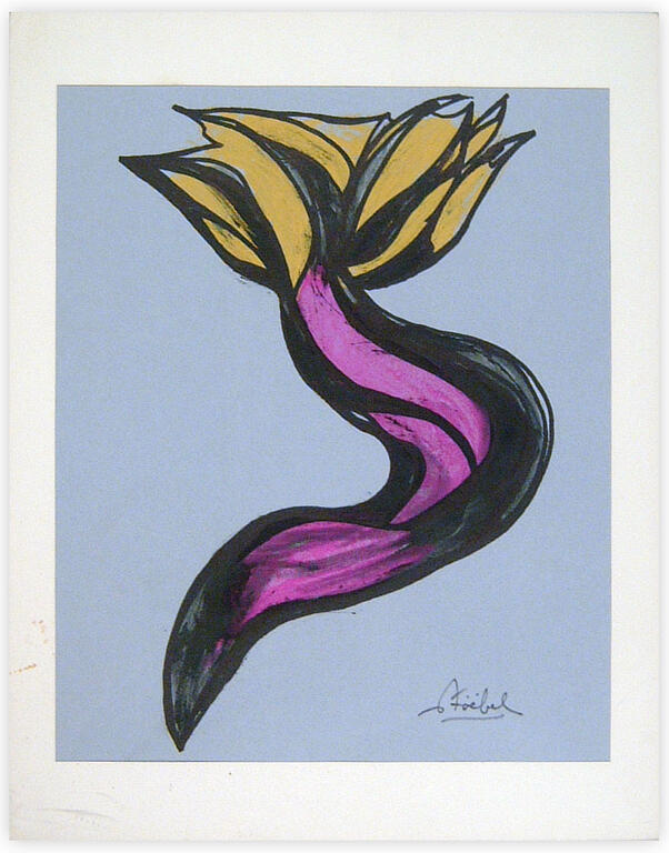 Catalogue raisonné, Edgar Stoëbel, abstract - "anémone 2" — 