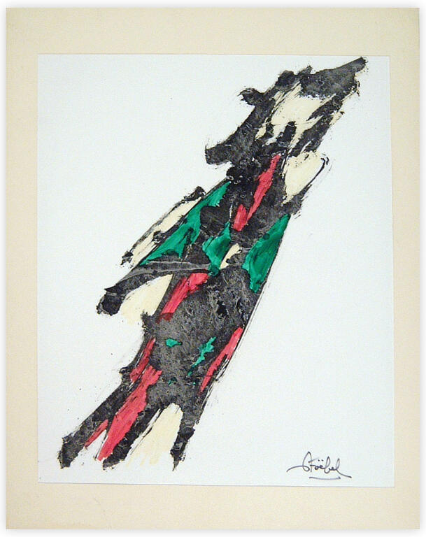 Catalogue raisonné, Edgar Stoëbel, "the 3 legs abstract beast" — 