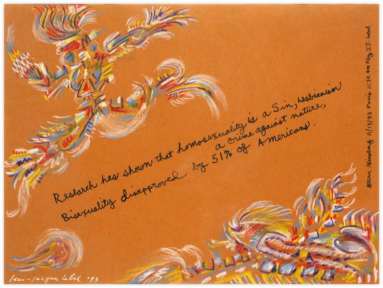 Catalogue raisonné, Jean-Jacques Lebel, Allen Ginsberg and 51 percent of Americans - 1993
